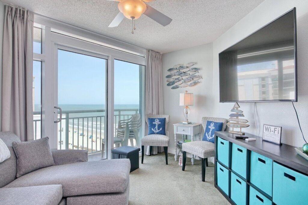 マートルビーチ 2501 S Ocean Blvd, 1031 - Ocean View Sleeps 8ヴィラ エクステリア 写真